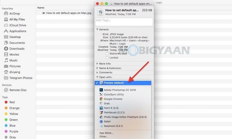 mac set default app for file type